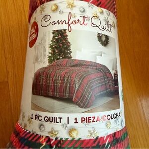 Red Plaid Comfort Quilt